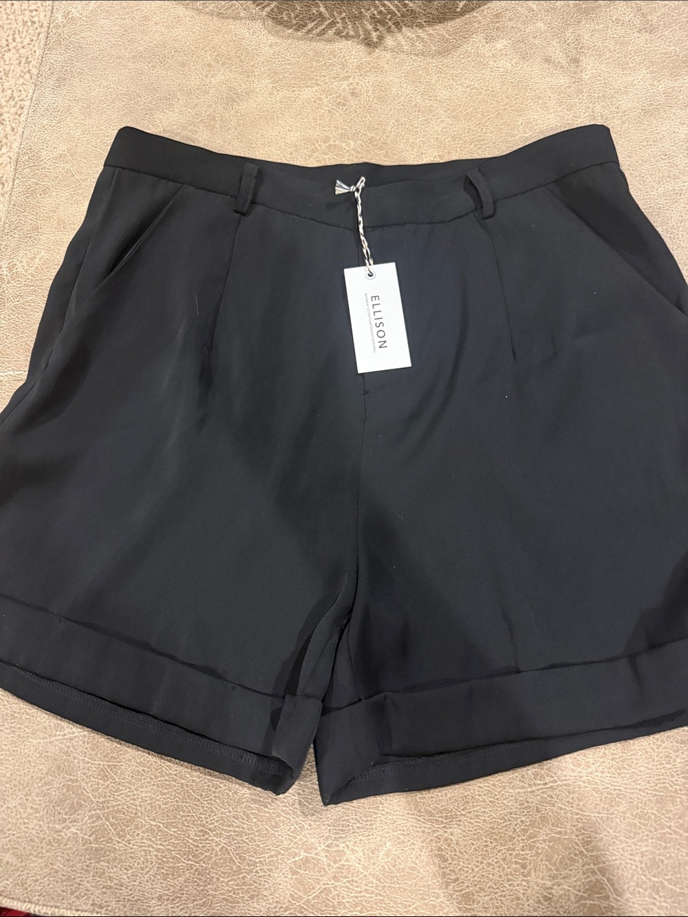 Ellison Black Tailored Dress Shorts